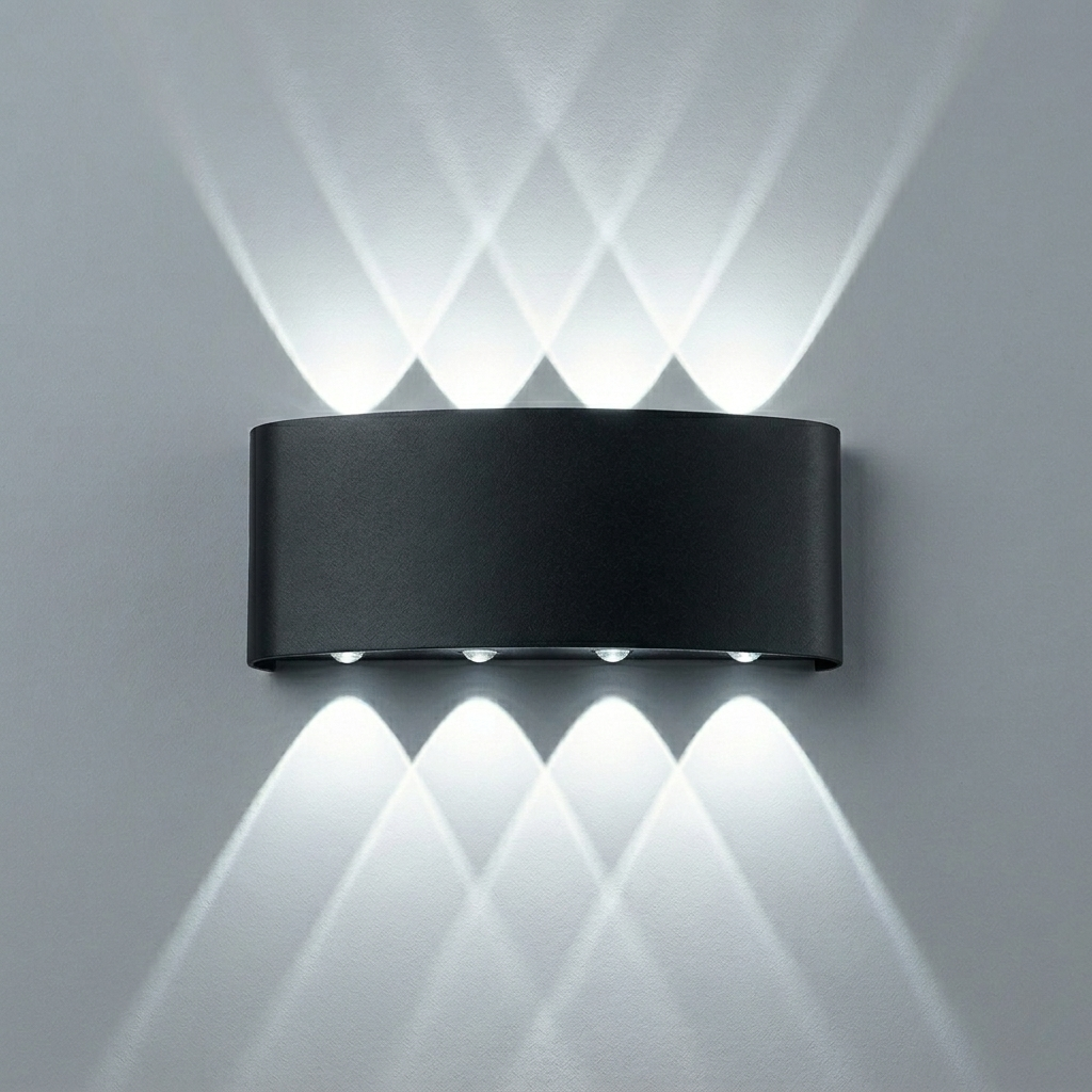Indoor/Outdoor Aluminum LED Wall Lamp – IP65 Waterproof Decorative Sconce