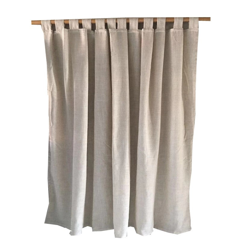 Natural Linen Curtains – Light Blocking, Minimalist Style, Custom Size