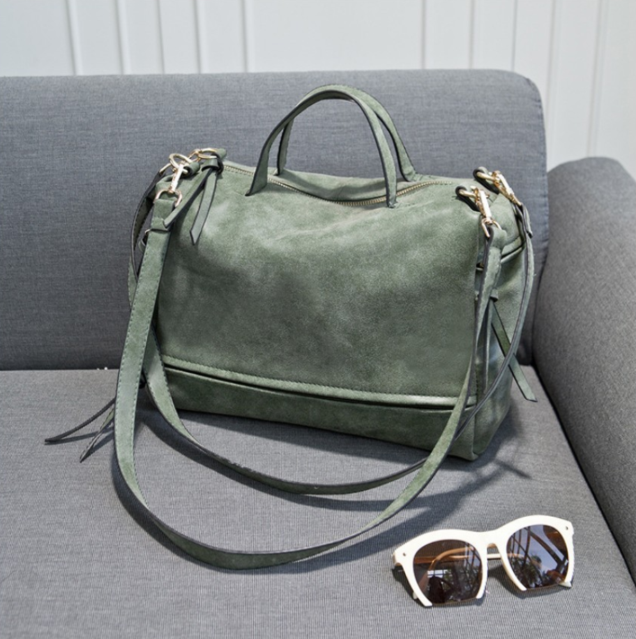 PU leren motorfiets tas voor dames met rits