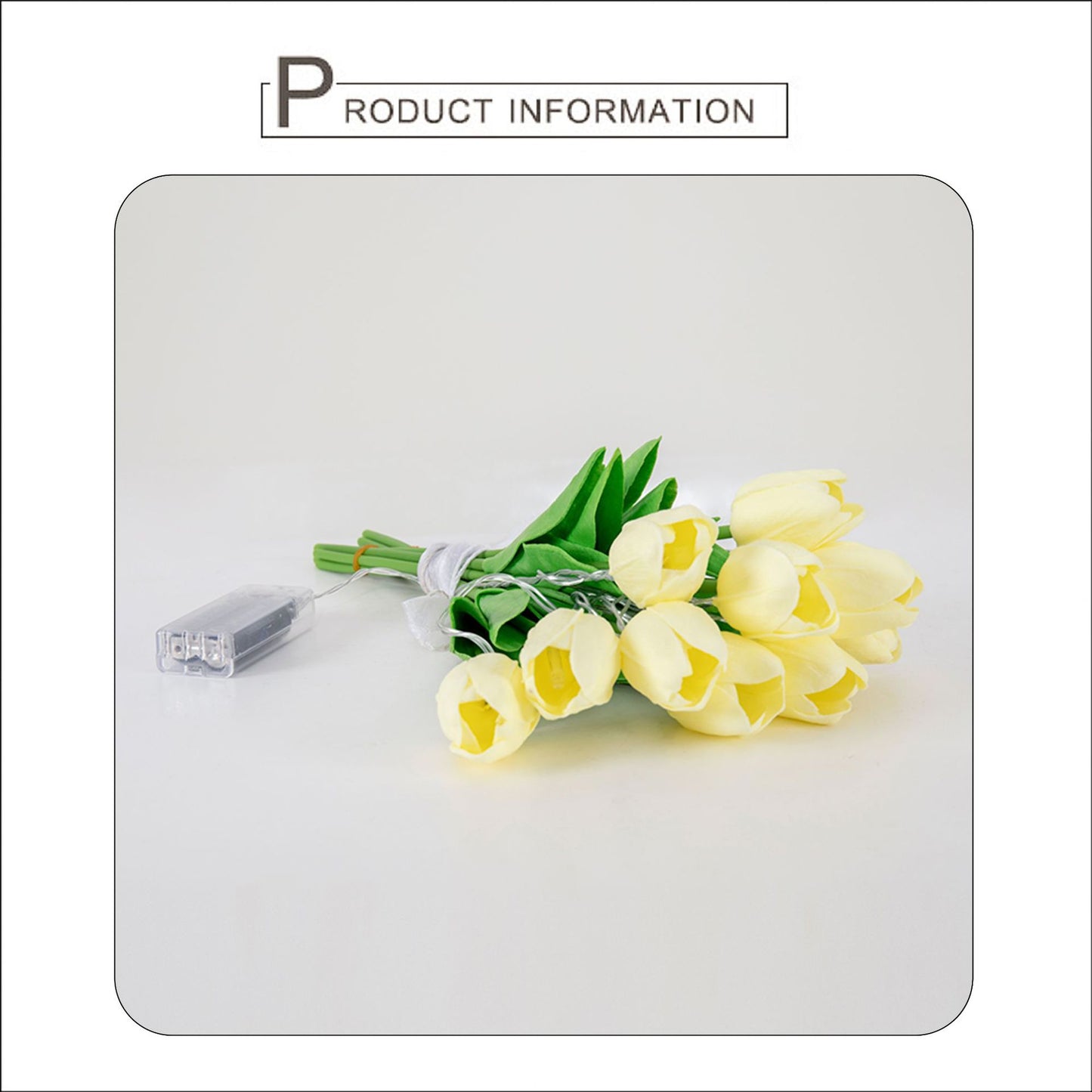 LED Tulip Flower Lights – Battery Decorative Bouquet String Light for Weddings & Parties