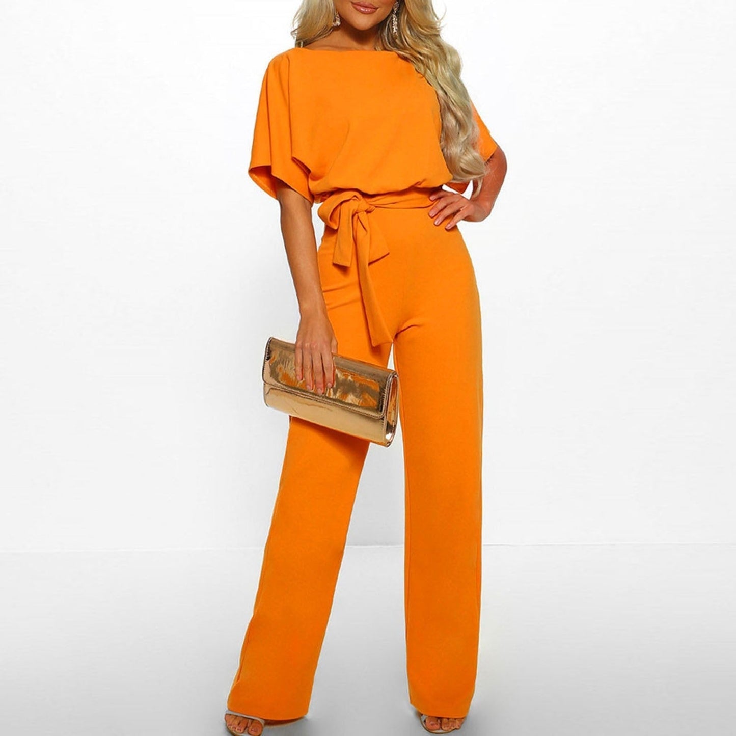 Penelope Short-sleeve Jumpsuit