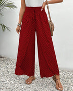 Wide-Leg Trousers in Geometric Print