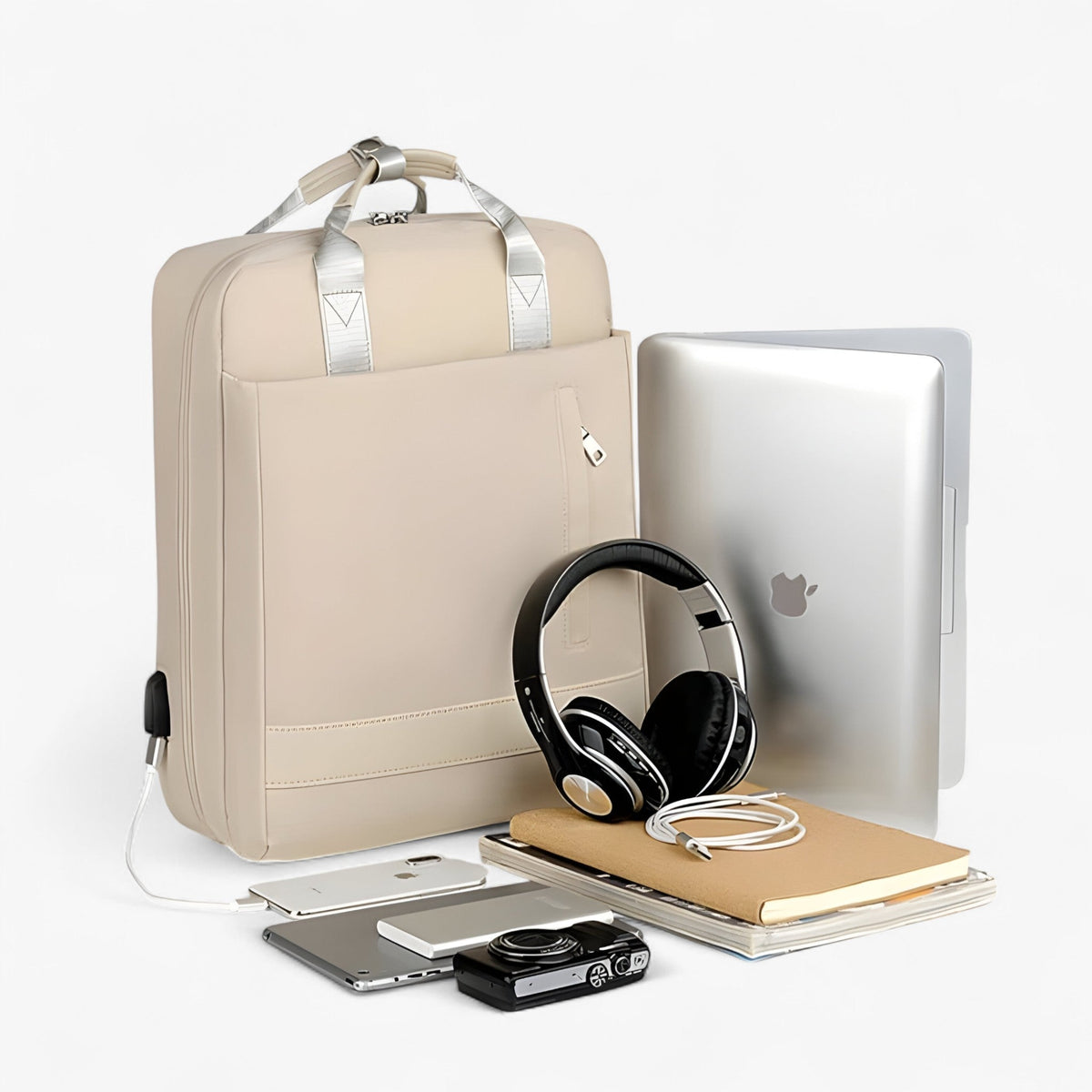 Anti-Theft Backpack with Hidden Back Zips