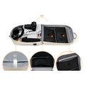 Anti-Theft Backpack with Hidden Back Zips