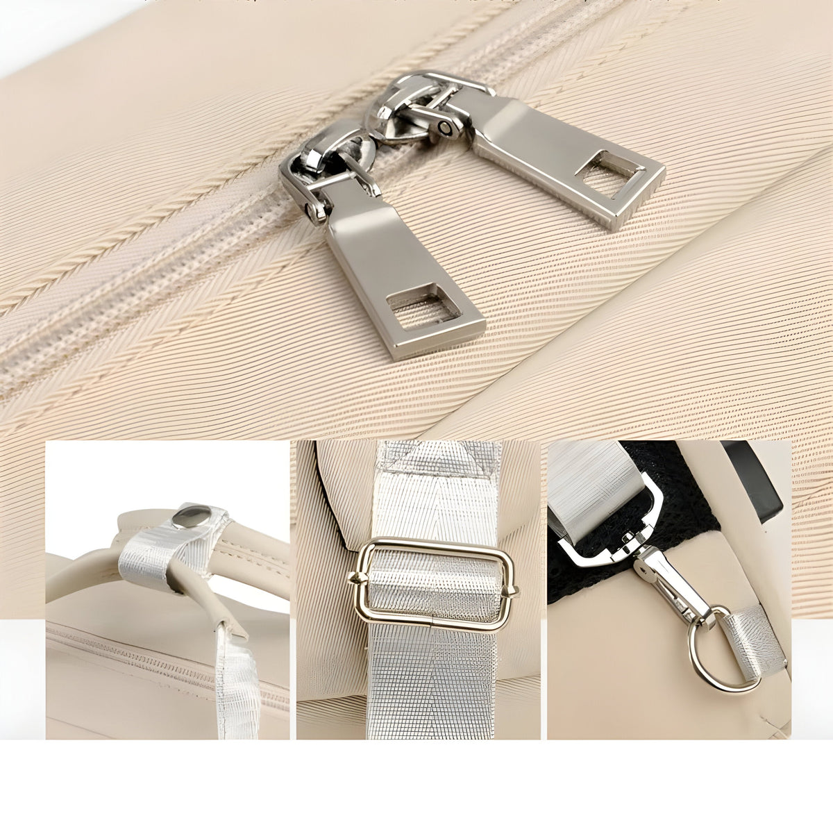 Anti-Theft Backpack with Hidden Back Zips