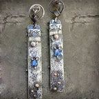 Handmade Blue Stone Earrings