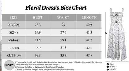 Bohemian Floral Midi Tank Dress