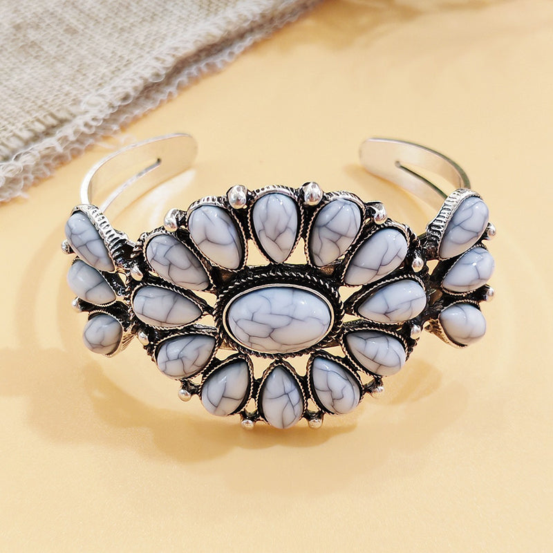 Vintage Bohemian Ethnic Turquoise-Look Bracelet