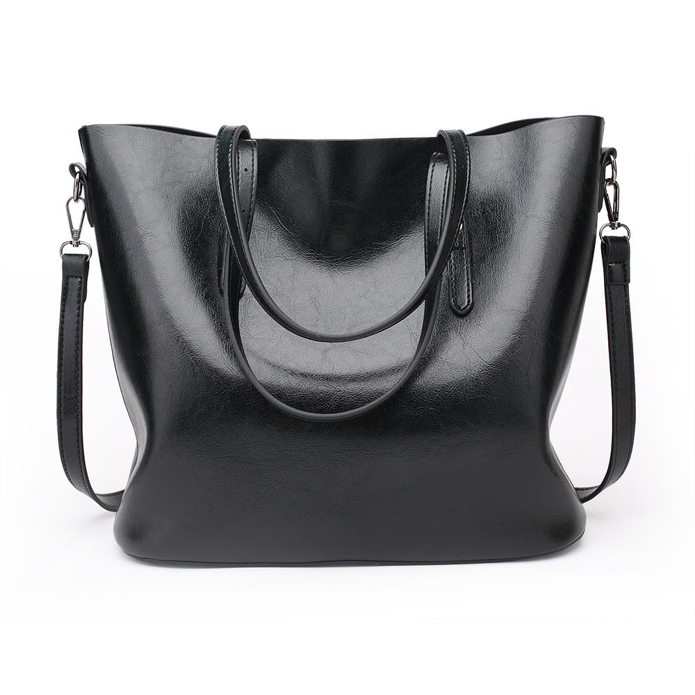 Minimalistische PU Shopper met Ritssluiting