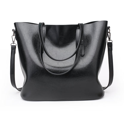 Minimalistische PU Shopper met Ritssluiting