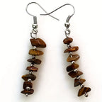 Boho Gemstone Drop Earrings in Many Stones