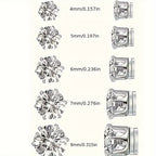 Sparkly Magnetic Clip-On Earrings in Three Sizes