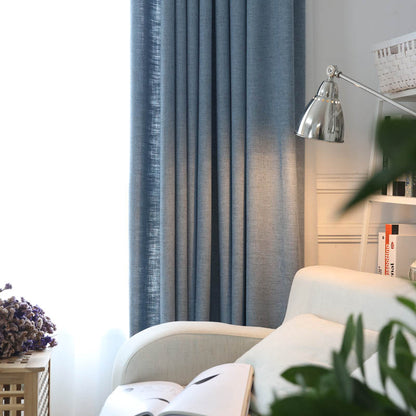 Semi-Sheer Cotton Linen Curtains – Half-Shading, Japanese and Nordic Minimalist Style
