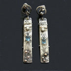 Handmade Blue Stone Earrings