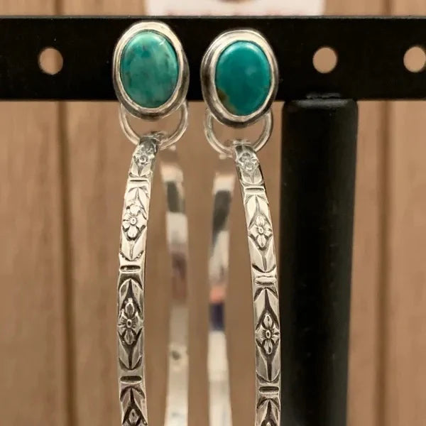 Vintage boho-chic oorbellen met onyx in twee kleuren