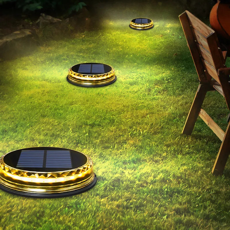 Solar In-Ground Lights – Waterproof LED Deck & Driveway Light for Garden Paths