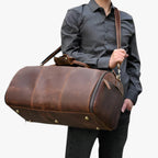 Full-Grain Leather High-Quality Travel Holdall