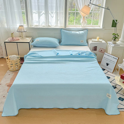 Cooling Summer Blanket Set – Double-Sided Ice Silk Throw with Pillowcases