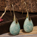 Amazonite Teardrop Earrings