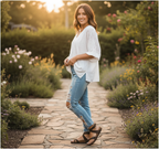 Ankle Strap Flat Sandals in Faux Leather