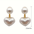 Classic Heart-Shaped Stud Earrings
