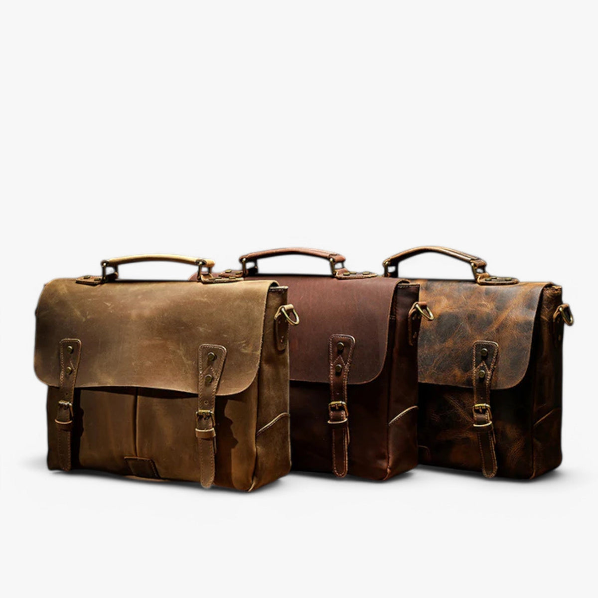 Men's Classic Vintage Genuine Leather Shoulder Bag