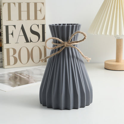 Nordic Style Plastic Decorative Vase – Break-Resistant, Lightweight, Multiple Colours