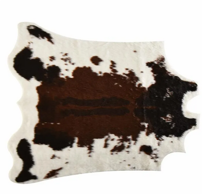 Imitation Cowhide Faux Leather Floor Mat – Non-Slip, Easy Clean, Durable