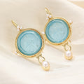 Victorian-Style Gold-Tone Drop Earrings