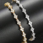 Klassieke tennisarmband met clusters