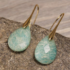 Amazonite Teardrop Earrings
