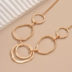 Modern Linked Geometric Necklace
