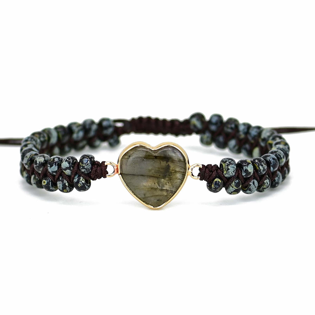 Brățară Love din onix negru