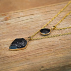 Onyx Double Pendant Necklace