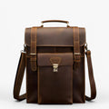 Men's Convertible Leather Backpack and Briefcase