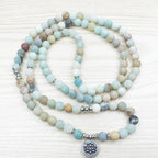 Amazonite-Look Mala Prayer Beads with 108 Beads