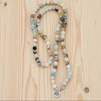 Amazonite-Look Mala Prayer Beads with 108 Beads