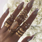 Adjustable Boho Ring Pack of 8 to 12 Stacking Rings