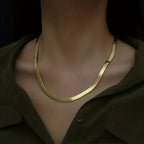 Stainless Steel Snake Chain Necklace in Three Lengths