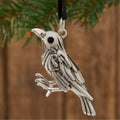 Silver-Tone Raven Necklace