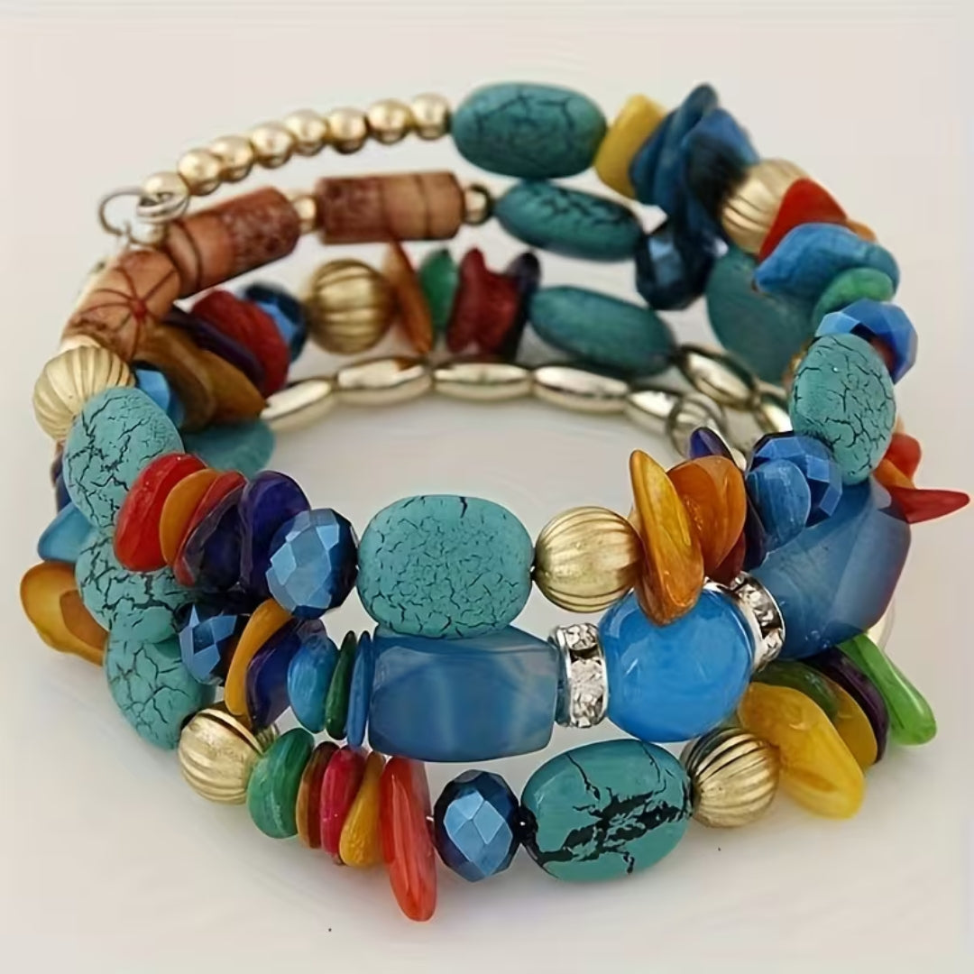 Beaded Bracelet Set in Three Colourways