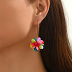 Colour Bloom Flower Earrings