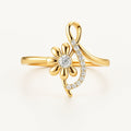 Crystal Blossom Signature Gold-Tone Ring