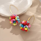 Colour Bloom Flower Earrings