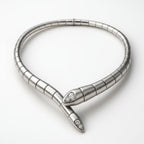 Serpent Necklace in Three Tones