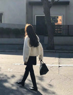 Long-Sleeve Winter Coat with Smooth Minimal Finishing