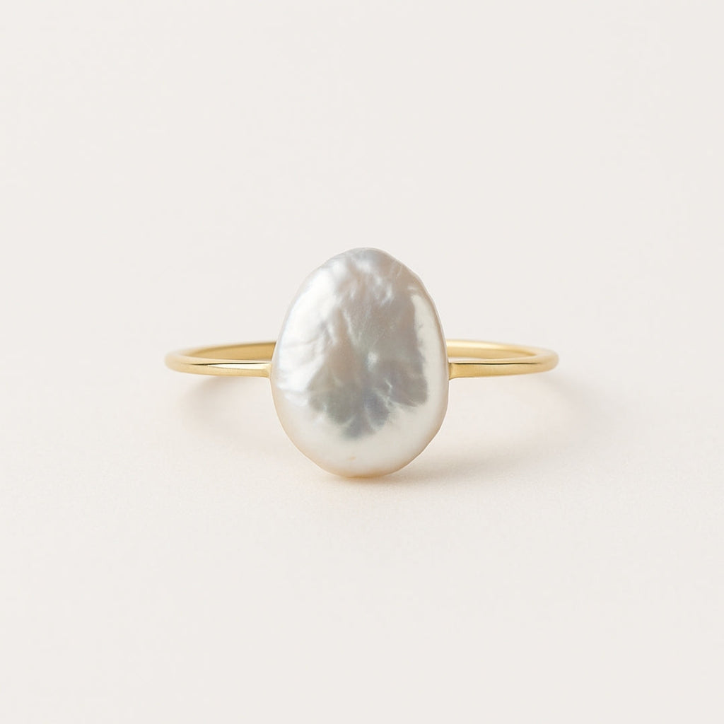 Baroque Pearl Gold-Tone Ring