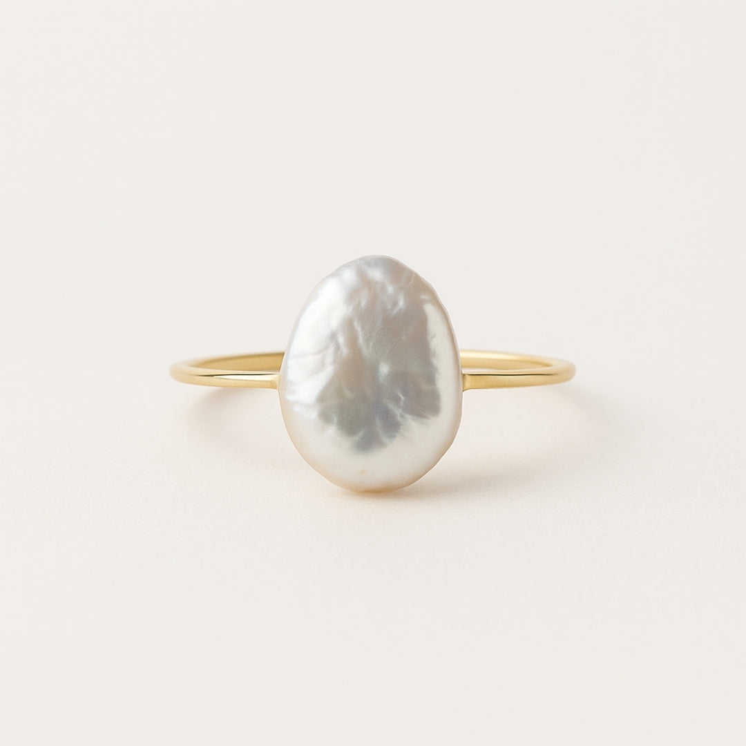 Baroque Pearl Gold-Tone Ring