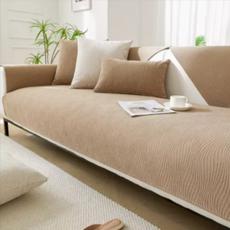 Anti-Slip Sofa Cover – Soft Chenille Couch Slipcover & Protector