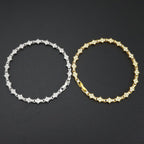 Klassieke tennisarmband met clusters